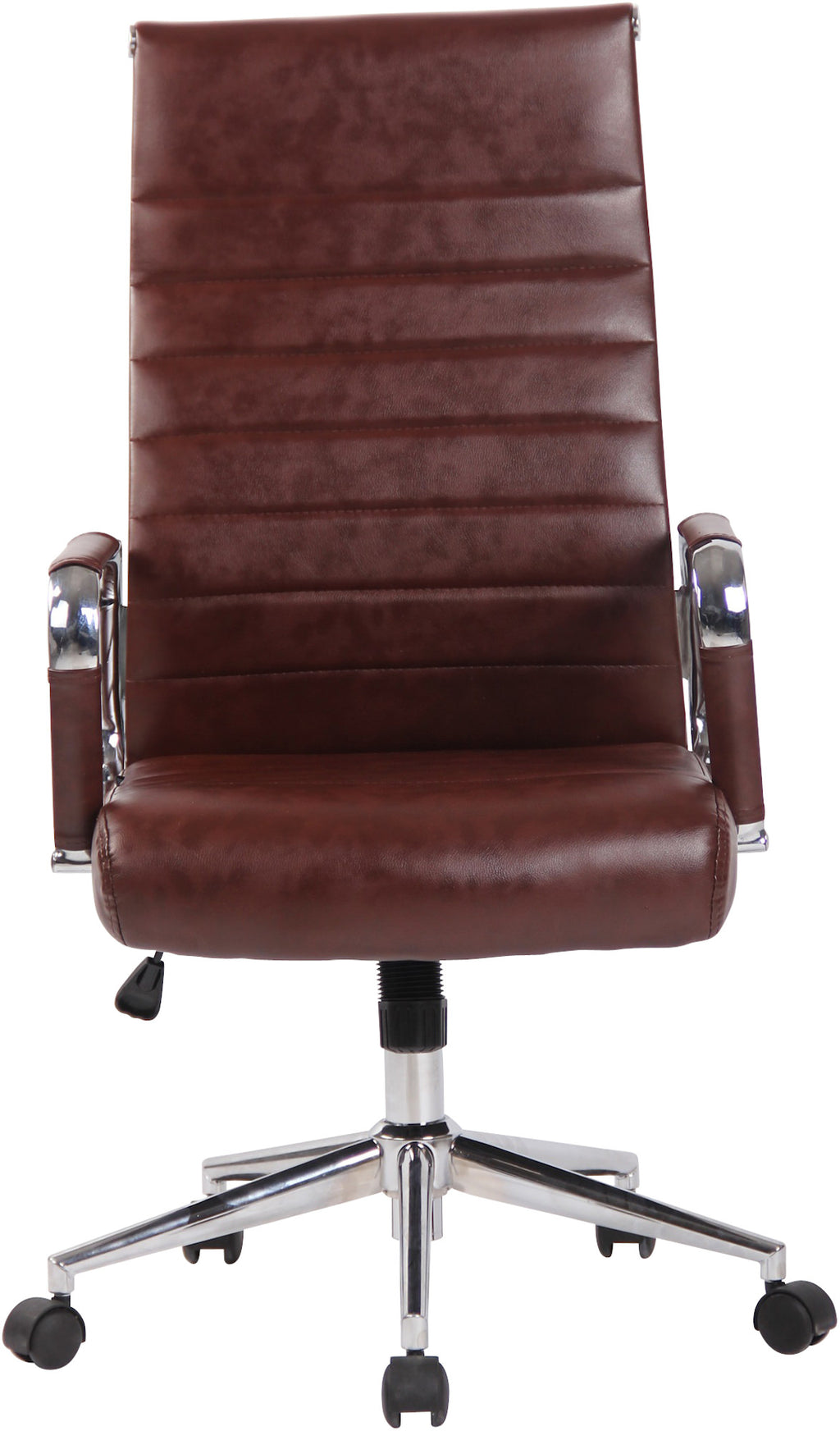 Sedia ufficio Basso Agordino in similpelle rosso bordeaux