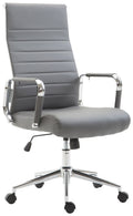 Sedia ufficio Basso Agordino in similpelle grigio
