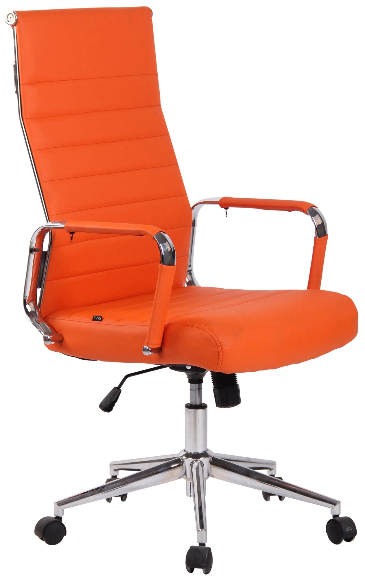 Sedia ufficio Basso Agordino in similpelle arancione