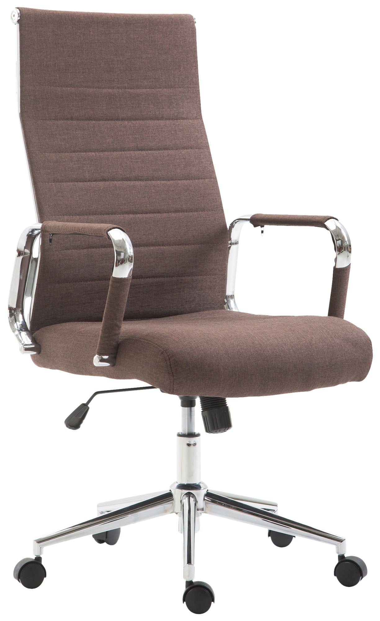 Basso Agordino office chair in brown fabric