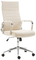 Basso Agordino office chair in cream fabric