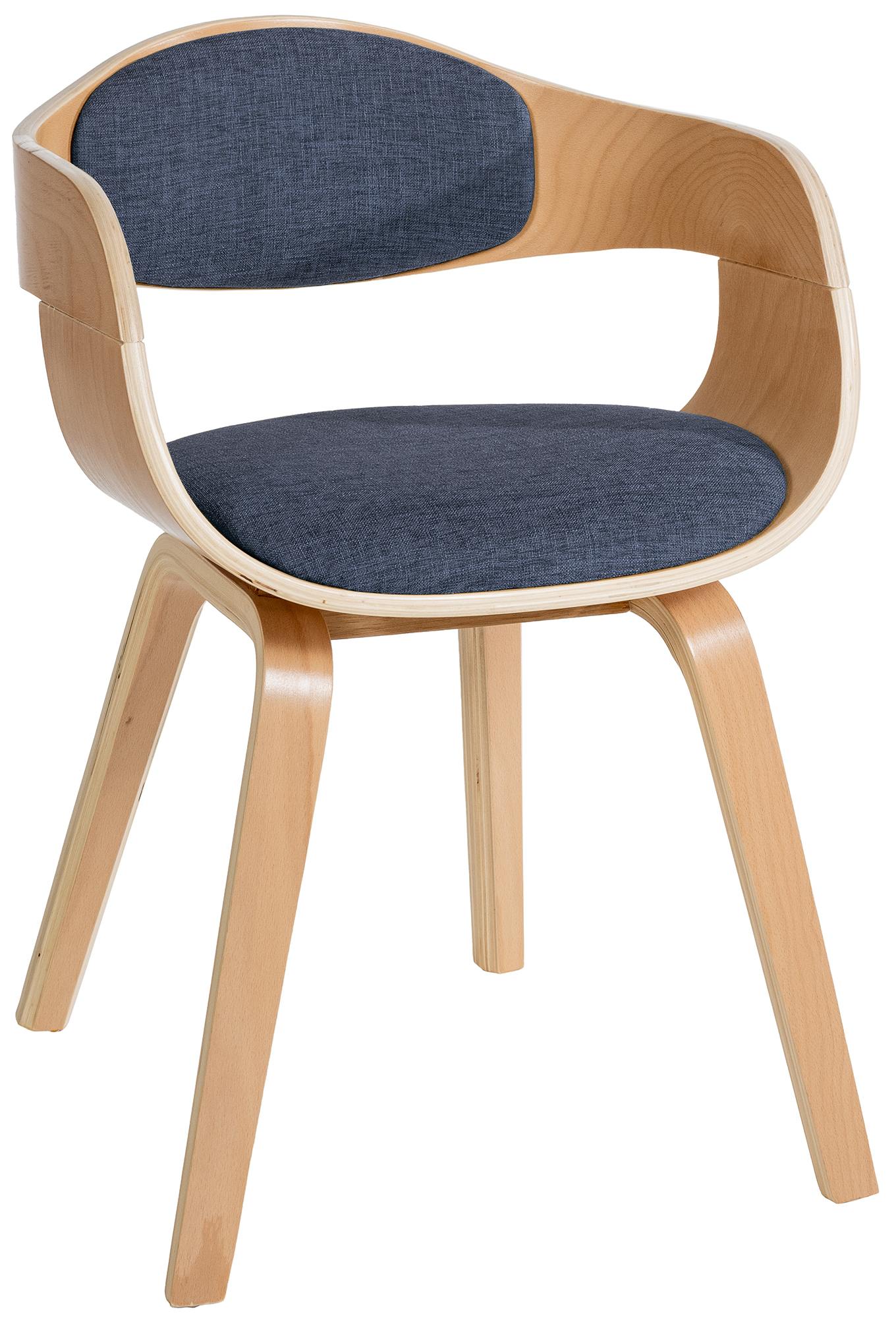 Arabba Chair in Natural/Blue Fabric