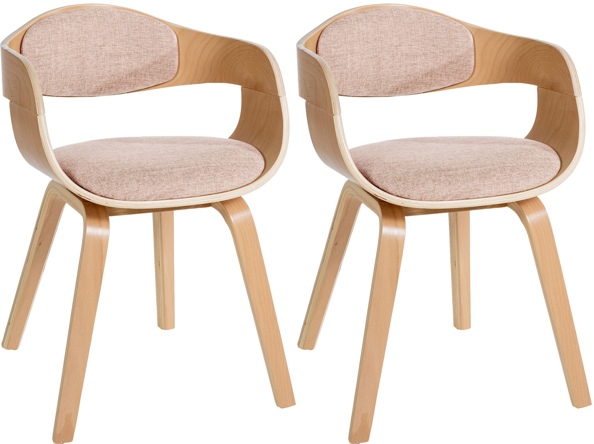 2er Set Arabba Chairs in Fabric