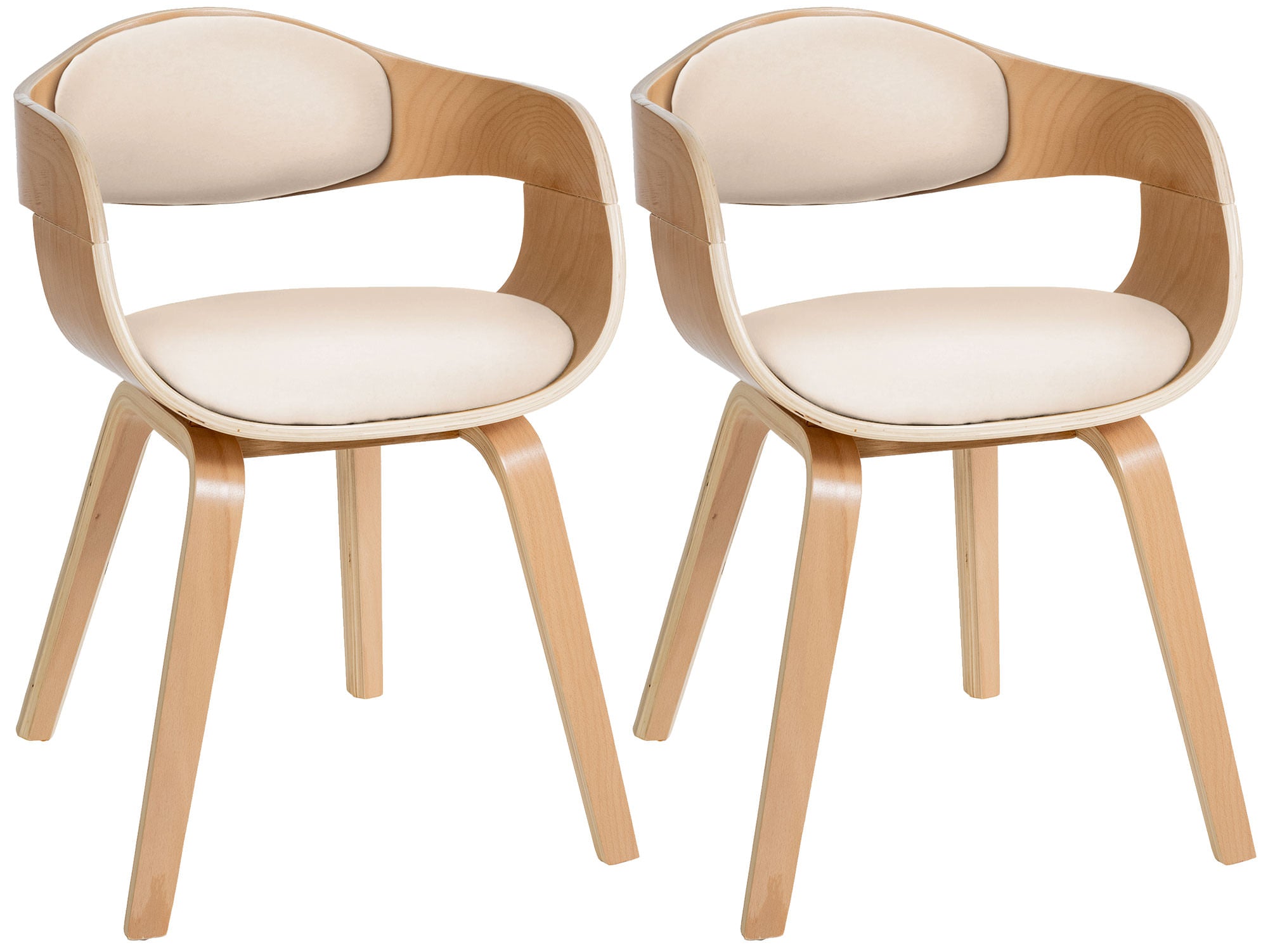 2er Set Sedie Arabba ecopelle