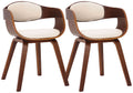 Set of 2 Arabba eco-leather chairs