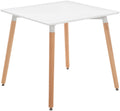 Tavolo Quadrato da Cucina Comelico bianco,80 cm