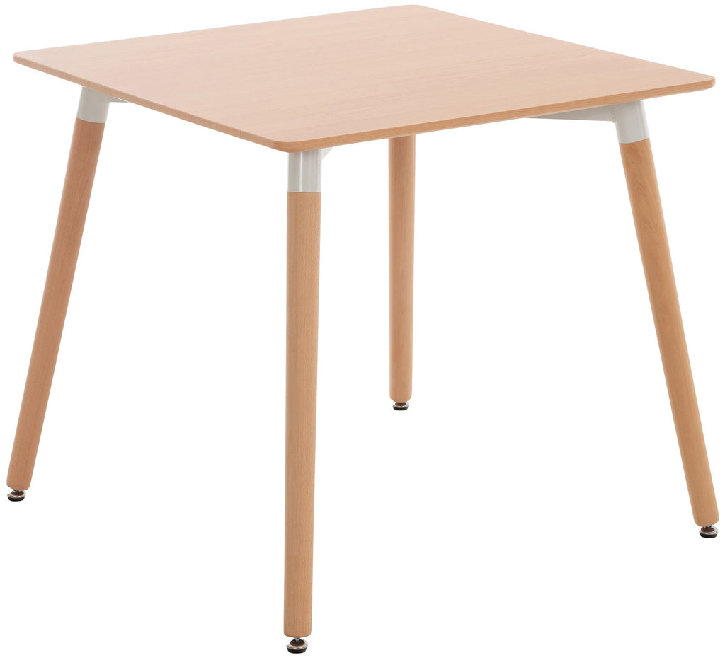 Comelico natural square kitchen table, 80 cm