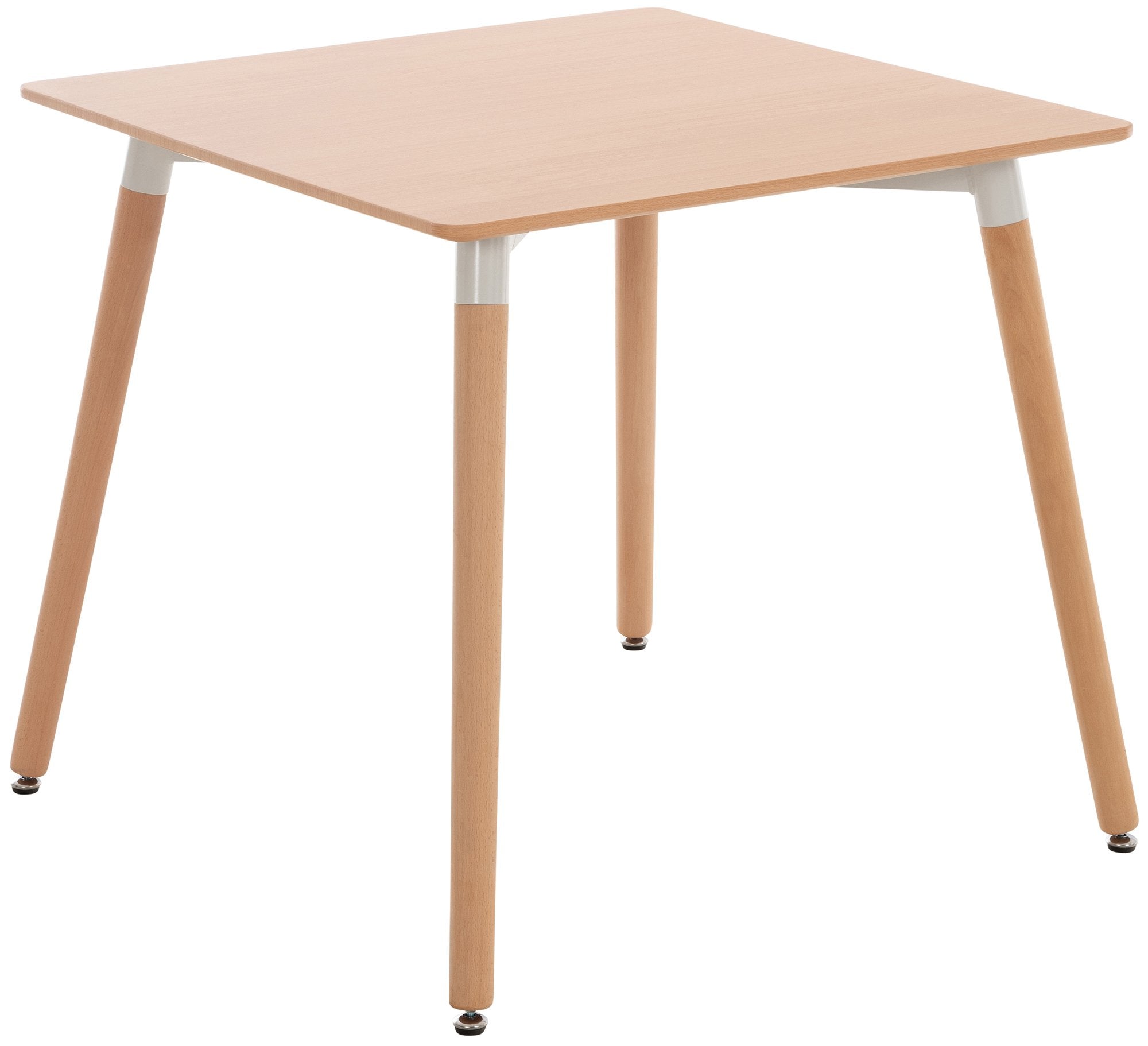 Comelico natural square kitchen table, 80 cm