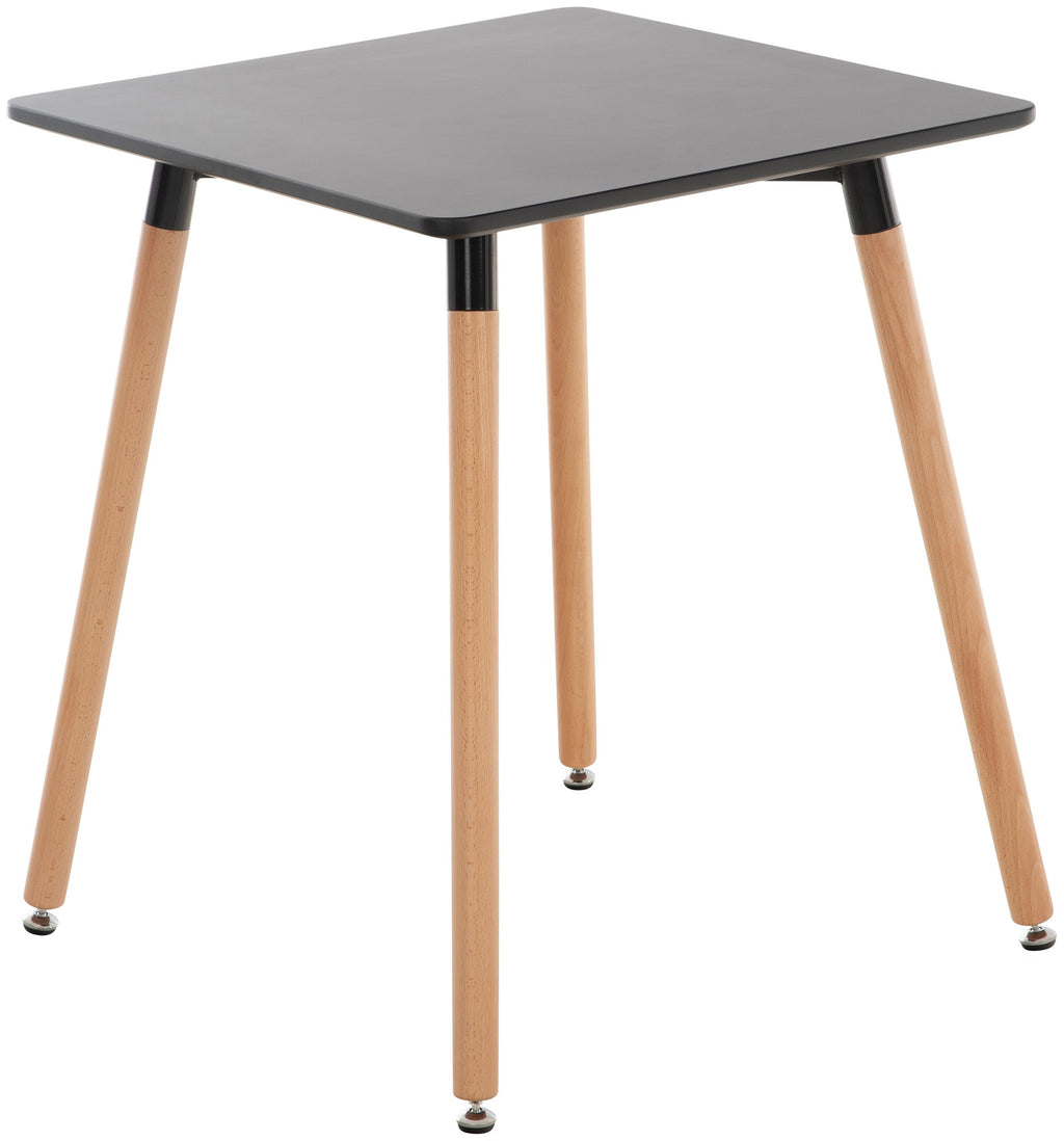 Comelico Black Square Kitchen Table, 60 cm