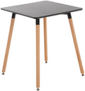 Comelico Black Square Kitchen Table, 60 cm