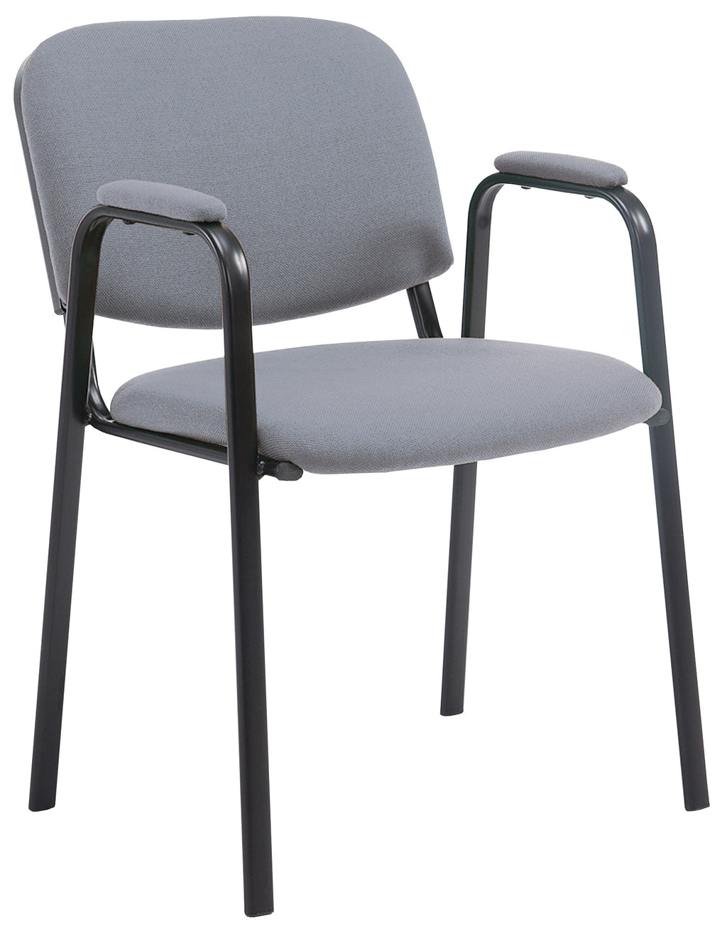 Sedia visitatore Civetta in tessuto grigio