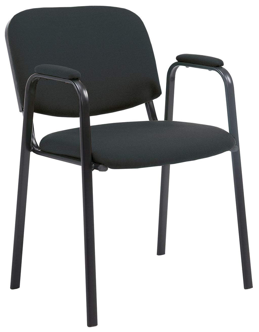 Sedia visitatore Civetta in tessuto nero