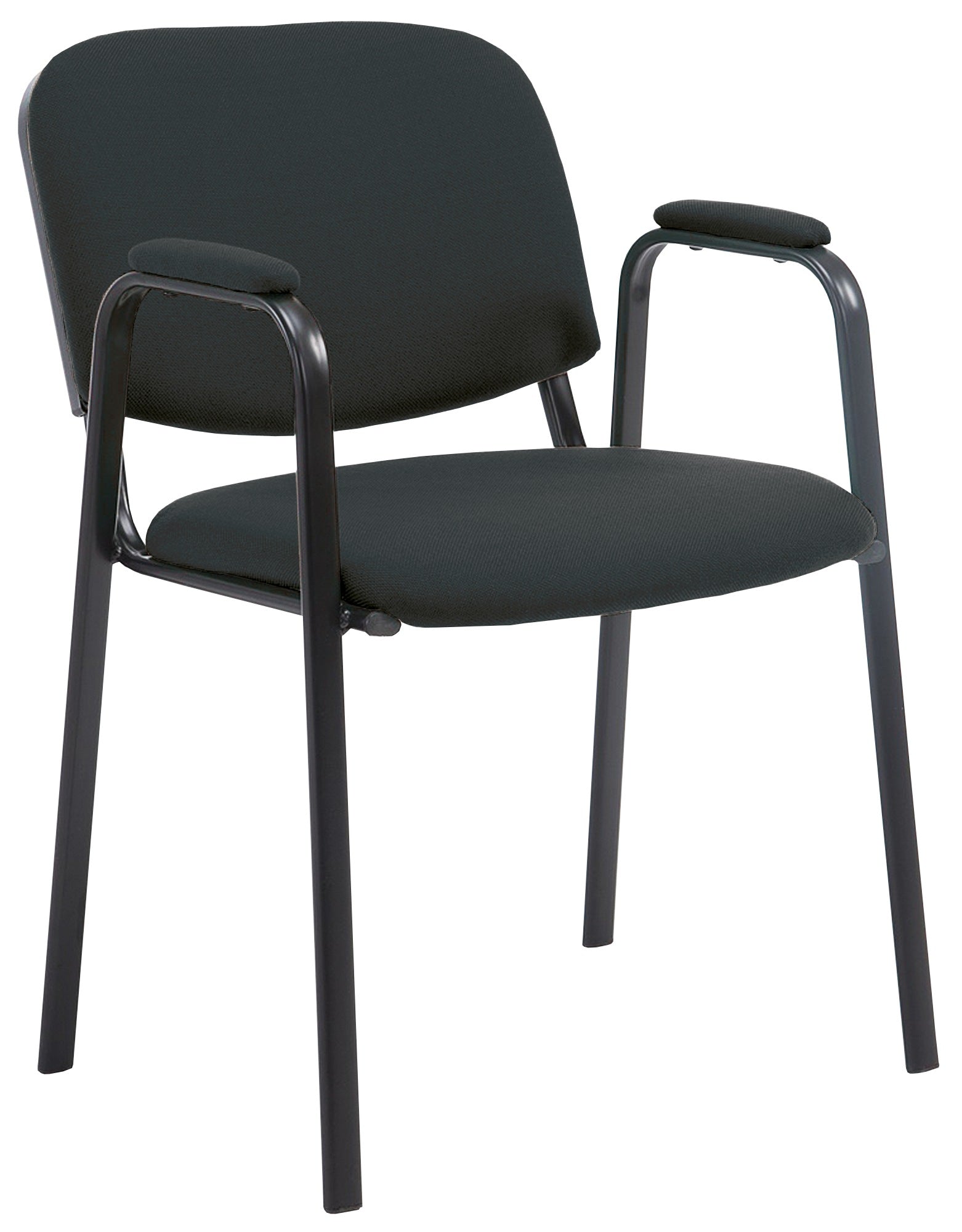 Civetta visitor chair in black fabric