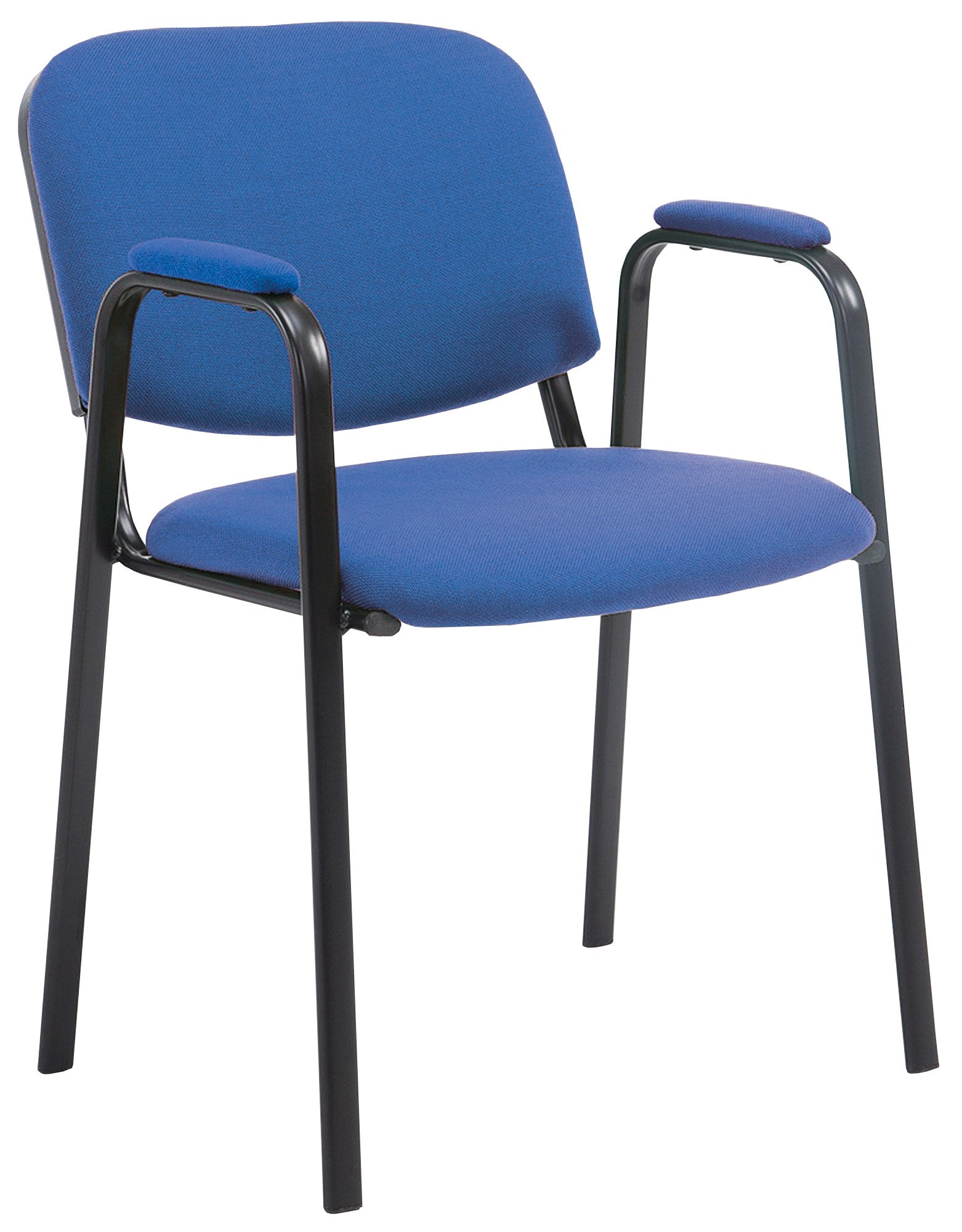 Sedia visitatore Civetta in tessuto blu