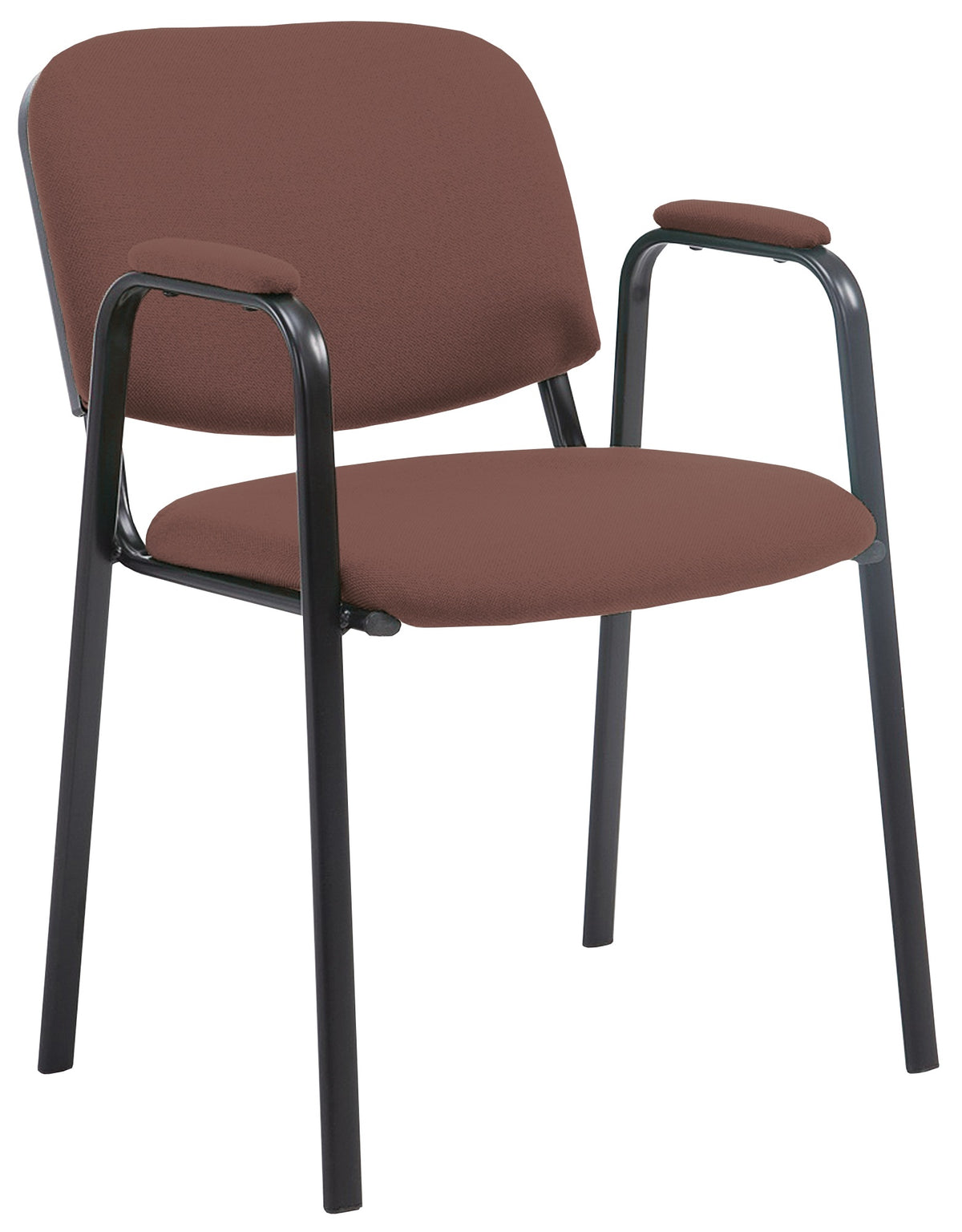 Sedia visitatore Civetta in tessuto marrone