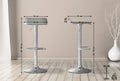 Pala Alta bar stool in gray faux leather