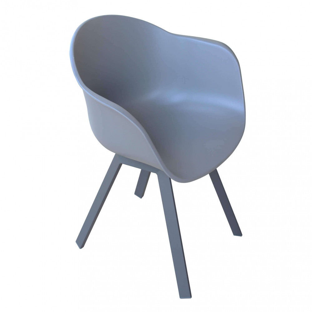 POLTRONA MAUI. Struttura in allumino BIANCO o ANTRACITE seduta in PP Dimensioni: cm 63 x 55 x 79 h. Arredo Giardino