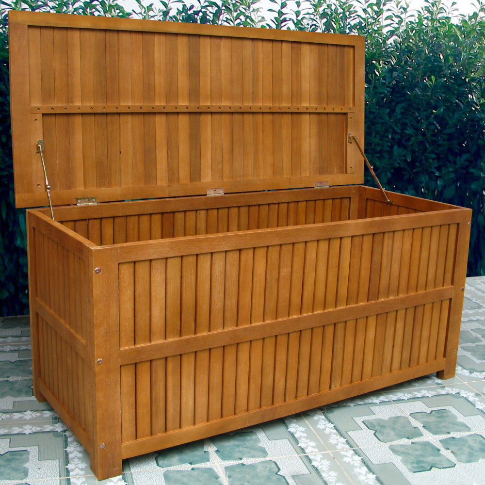 BAULE MAUI 130 X 55. Legno di Acacia massiccio Dimensioni: cm130 x 55 x 59 h. Arredo Giardino