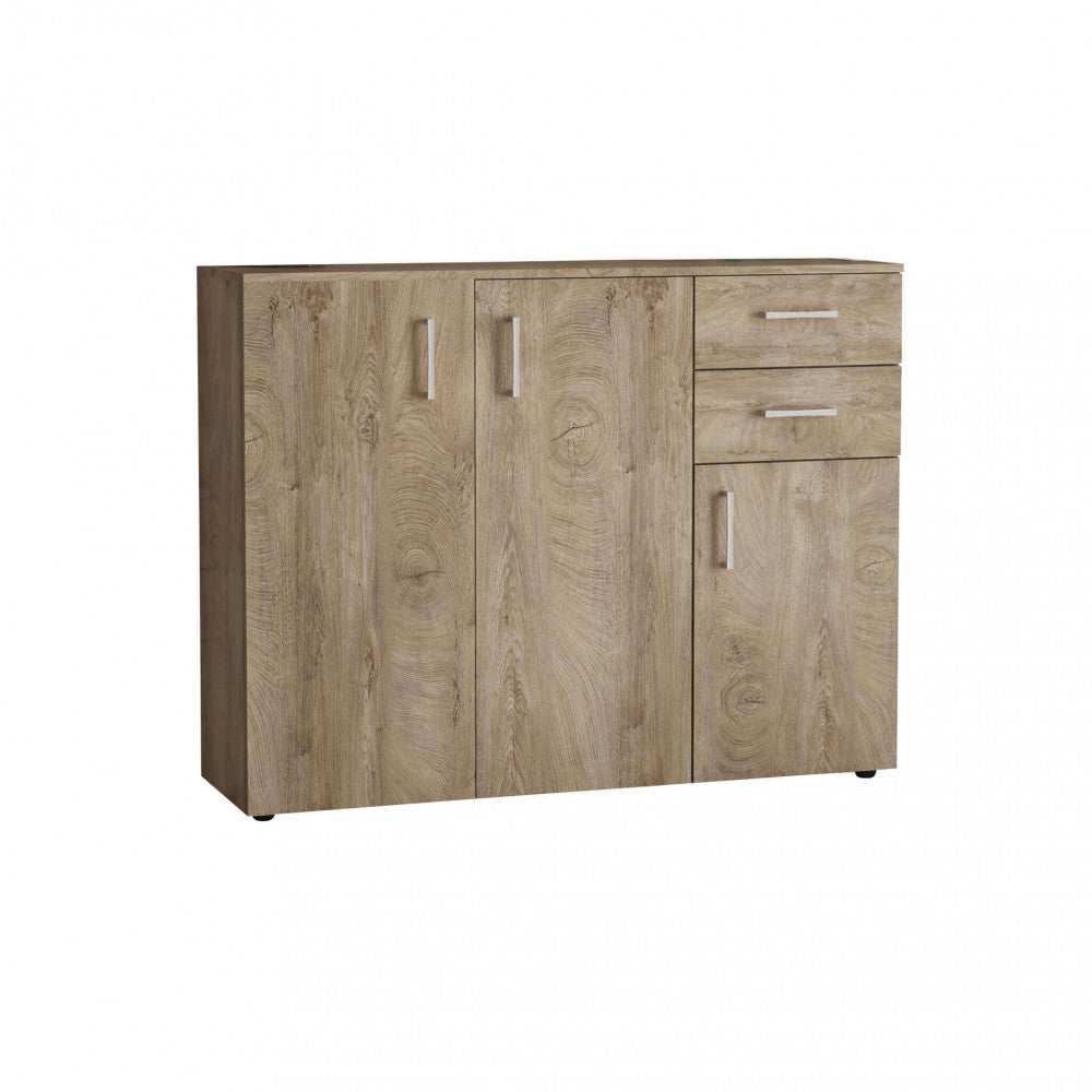 MOBILE FLEXI ROVERE CHIARO. Dimensioni: cm 106 x 36 x 83 h.