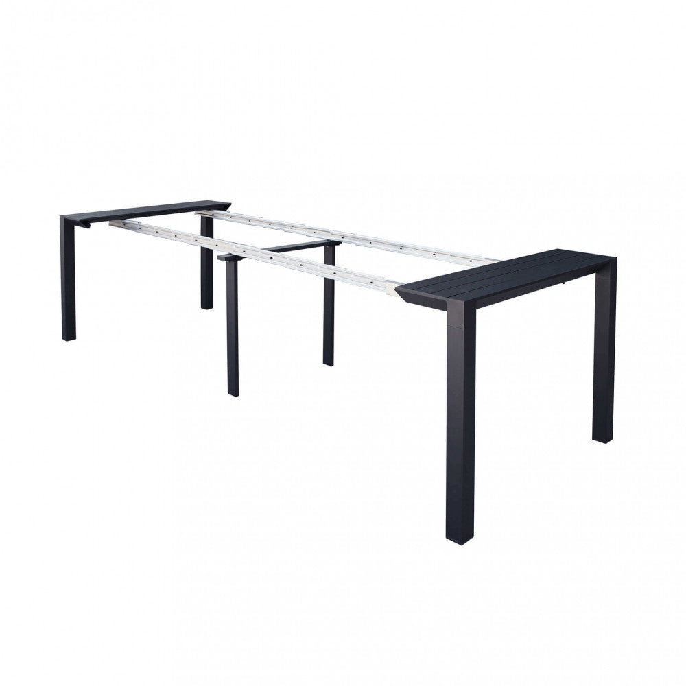 CONSOLLE 85 X 51,50/104/156/208/260. Struttura in alluminio verniciato BIANCO o ANTRACITE Dimensioni: cm 100 x 51,50/104/156/208/260 x 74 h.