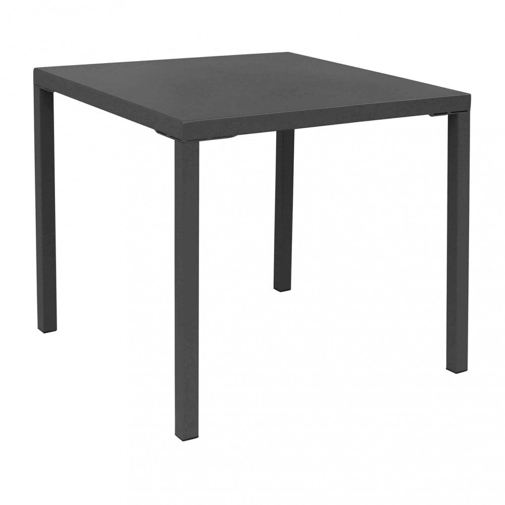 MANCHESTER TABLE 80 x 80 STACKABLE. Metal tubes 40 x 40 x 1 mm, powder coated. Dimensions: 80 x 80 x 73 cm. Garden Furniture