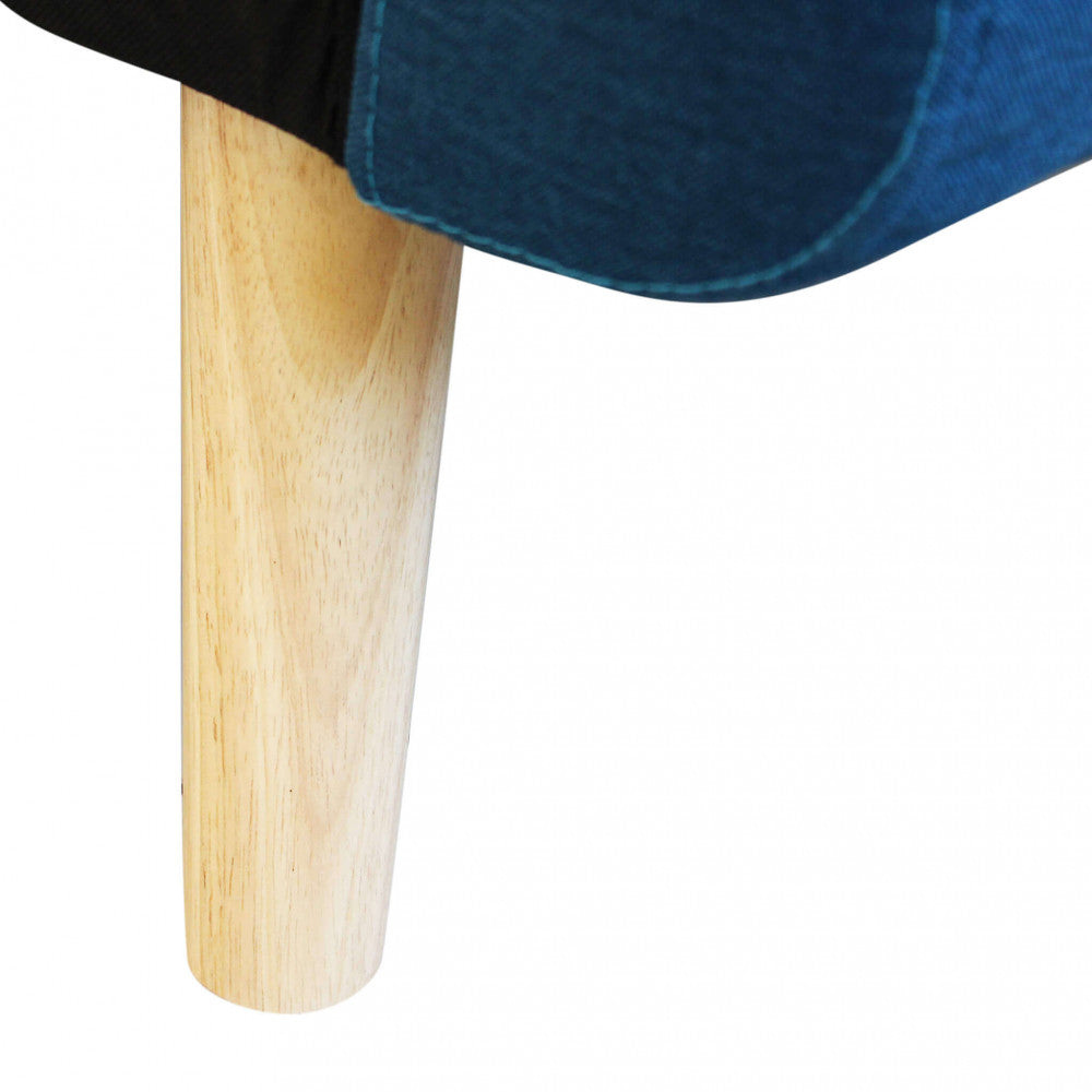 DIVANO LETTO ARTHUR. Divano Letto BLU MELANGE struttura in metallo e legno Dimensioni: D.176x84x84/DL.176x105x45/S.74x157x84/SL.74x178x45.