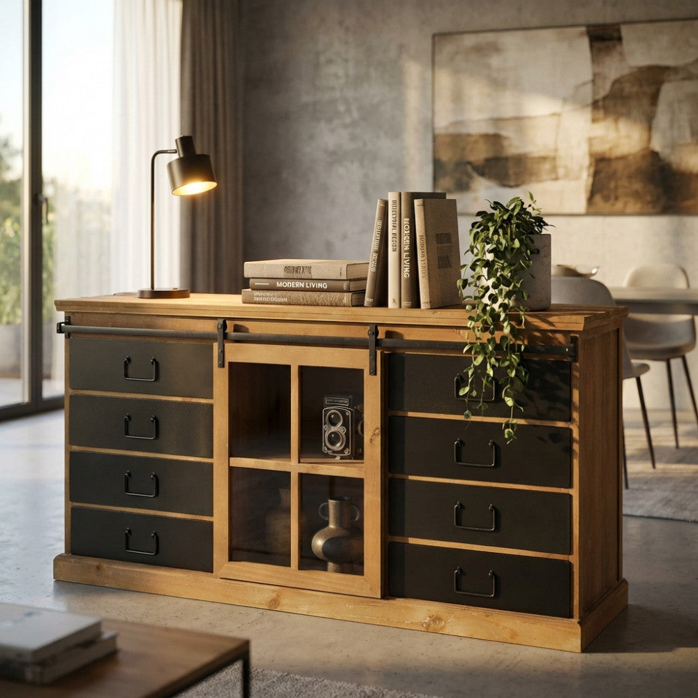 MOBILE CORDELL. Dimensioni: cm 147 x 42,3 x 75 h.