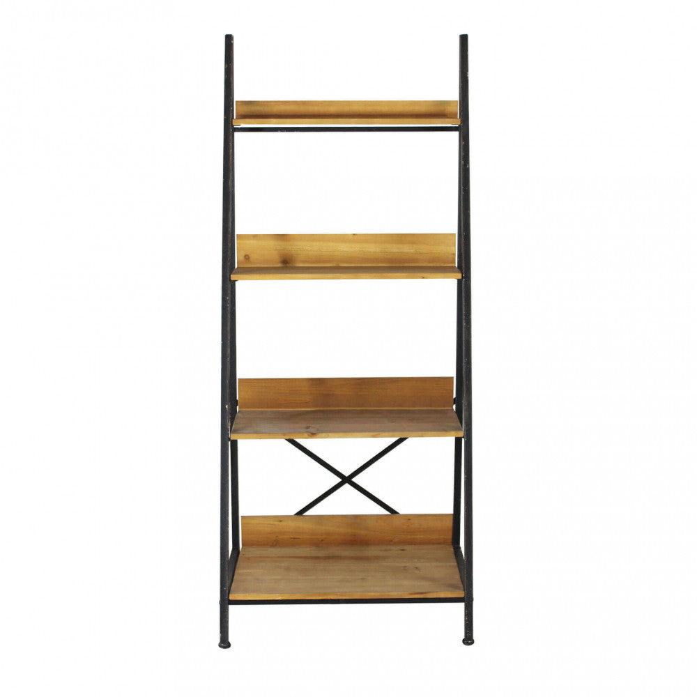 MOBILE BASIL. Mobile in ferro e legno con 4 ripiani Dimensioni: cm 62 x 49,5 x 147 h.
