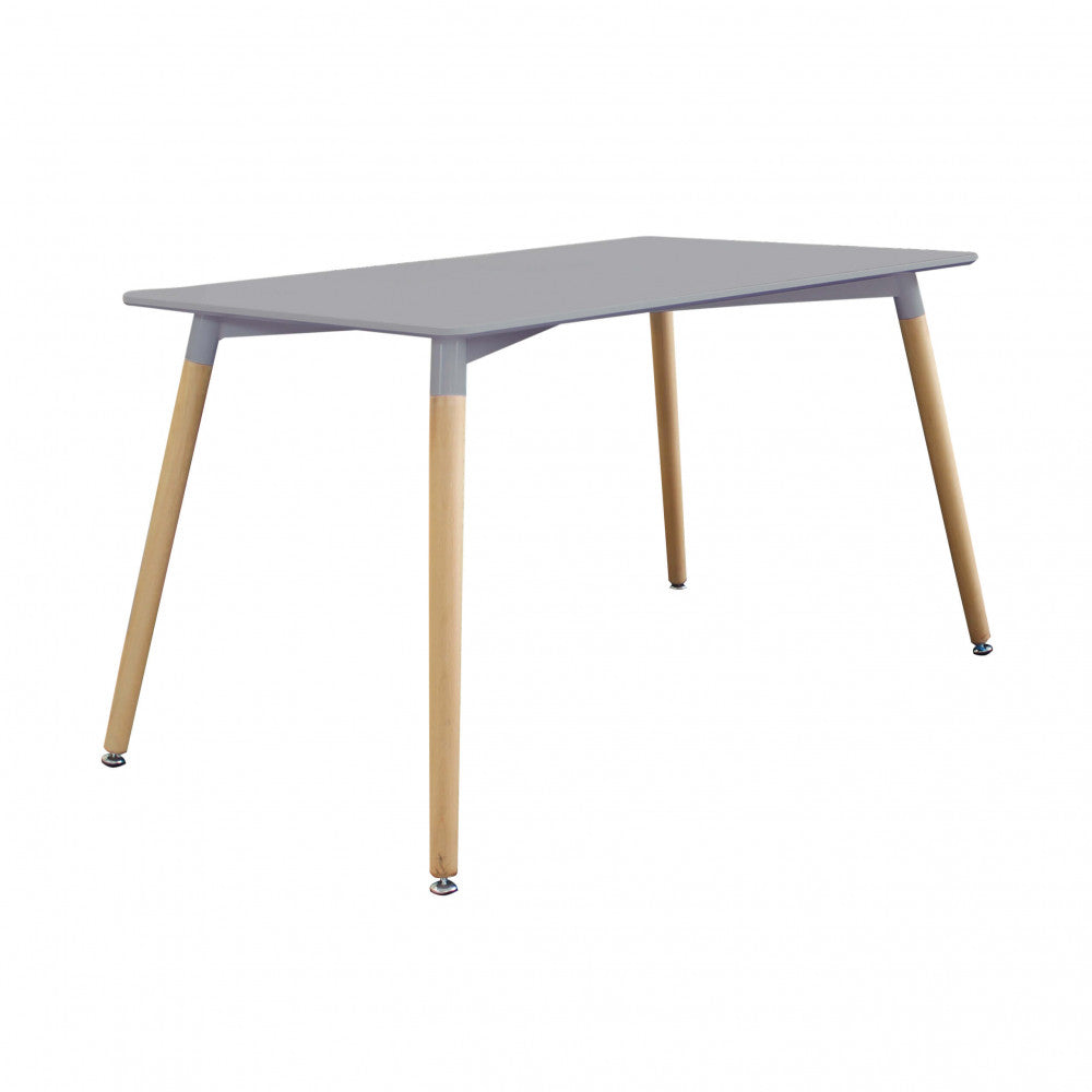 TAVOLO LIONE 140 X 80 GRIGIO. Piano in ABS colore grigio, gambe in legno Dimensioni: cm 140 x 80 x 75 h. Arredo Giardino