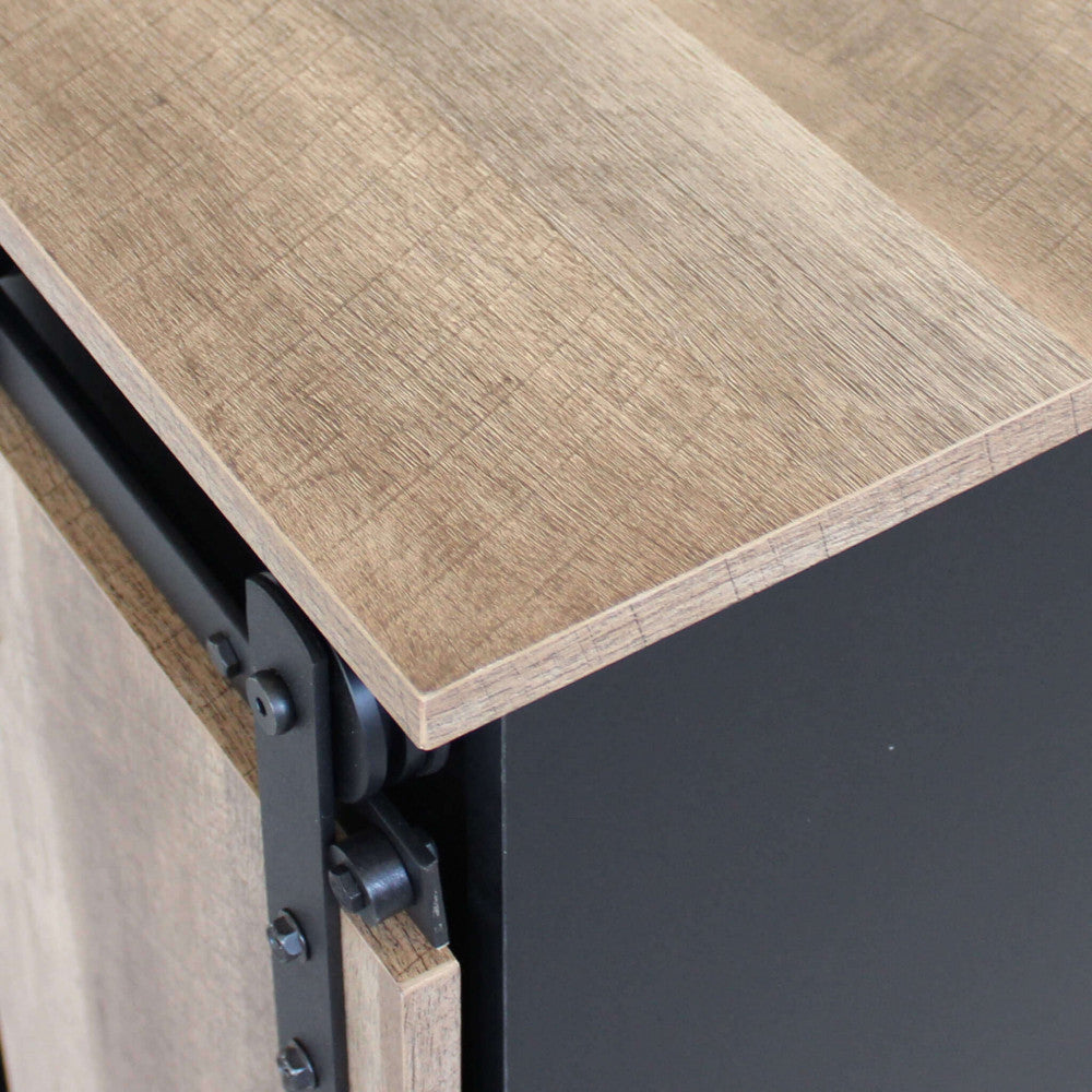 MOBILE IN LEGNO E FERRO XAVIER. Mobile con 1 anta scorrevole in legno Dimensioni: cm 60 x 40 x 78 h.
