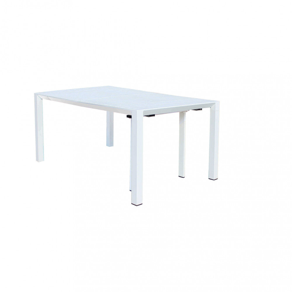 CONSOLLE 85 X 51,50/104/156/208/260. Struttura in alluminio verniciato BIANCO o ANTRACITE Dimensioni: cm 100 x 51,50/104/156/208/260 x 74 h.