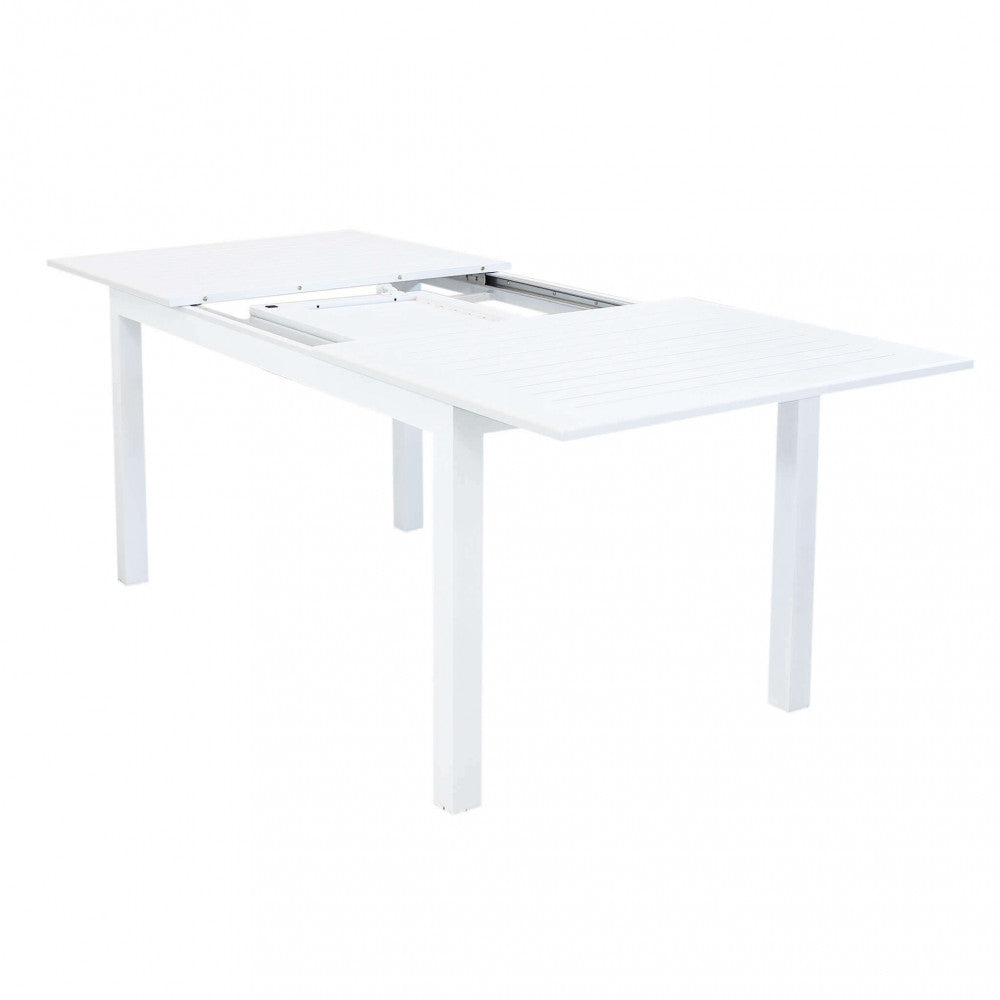 TAVOLO CUBA ALLUNGABILE 150/210 X 90. Struttura in alluminio verniciato BIANCO o TAUPE o TORTORA o ANTRACITE Dimensioni: cm 150/210 x 90 x 75 h. Arredo Giardino