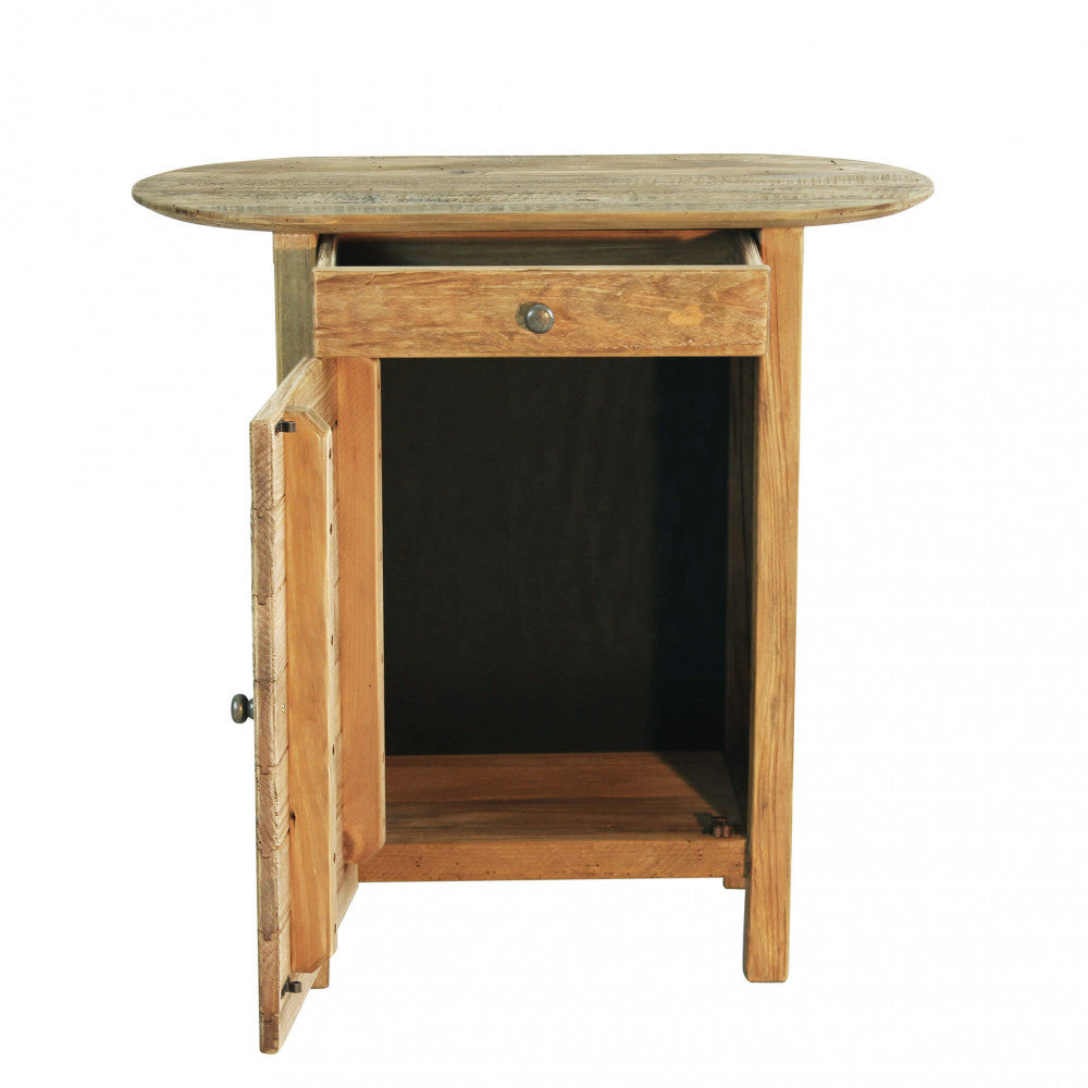 MOBILETTO FARRAN. Mobiletto in legno di pino riciclato Dimensioni: cm 75 x 35 x 76 h.