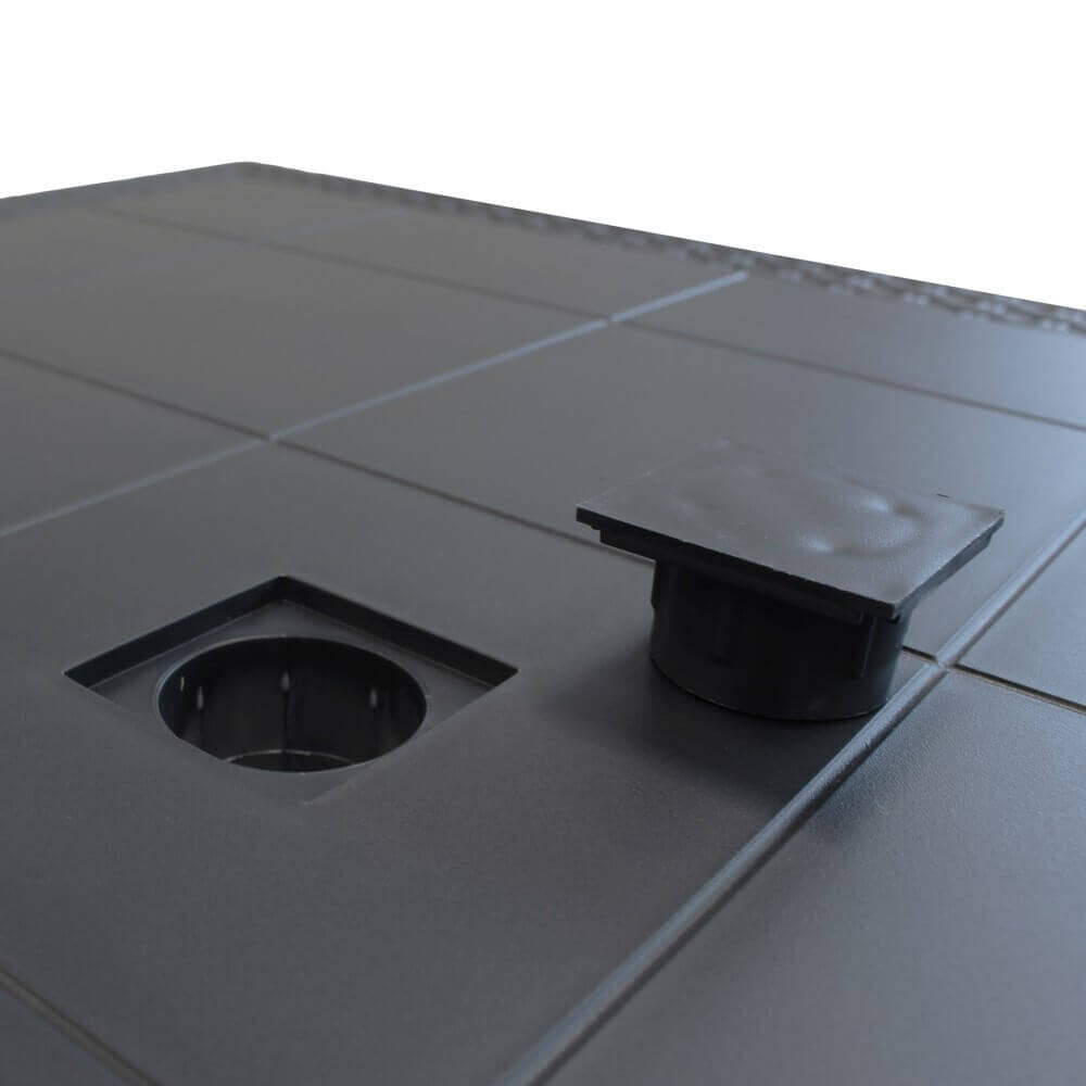 TAVOLO HOUSTON 150 X 90. Struttura in plastica stampata, wicker ANTRACITE o BIANCO o MARRONE Dimensioni: cm 150 x 90 x 74 h. Arredo Giardino