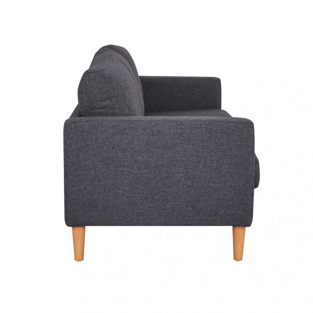 DIVANO 3 POSTI RAMSEY. Divano GRIGIO CHIARO o GRIGIO SCURO o BLU o BEIGE gambe in polipropilene Dimensioni: cm 180 x 73 x 82 h.
