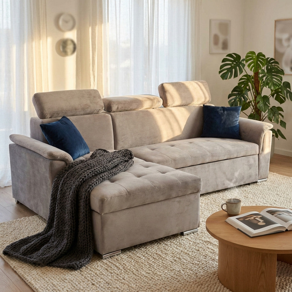 DIVANO LETTO DERRICK. Dimensioni: D.86x62/88x43/84/DL.148x88x84.