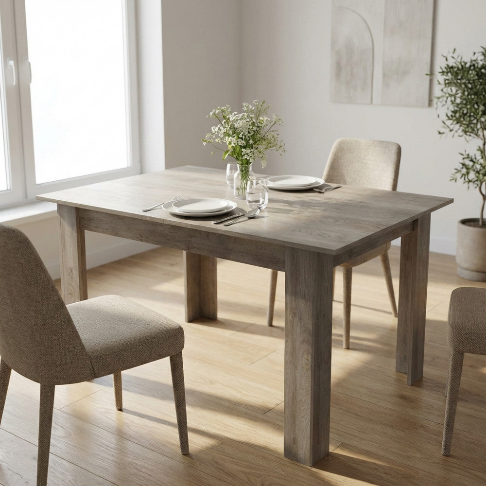 TAVOLO GEMMA ROVERE CHIARO. Tavolo in legno ROVERE CHIARO Dimensioni: cm 160/200 x 90 x 75 h. Arredo Giardino