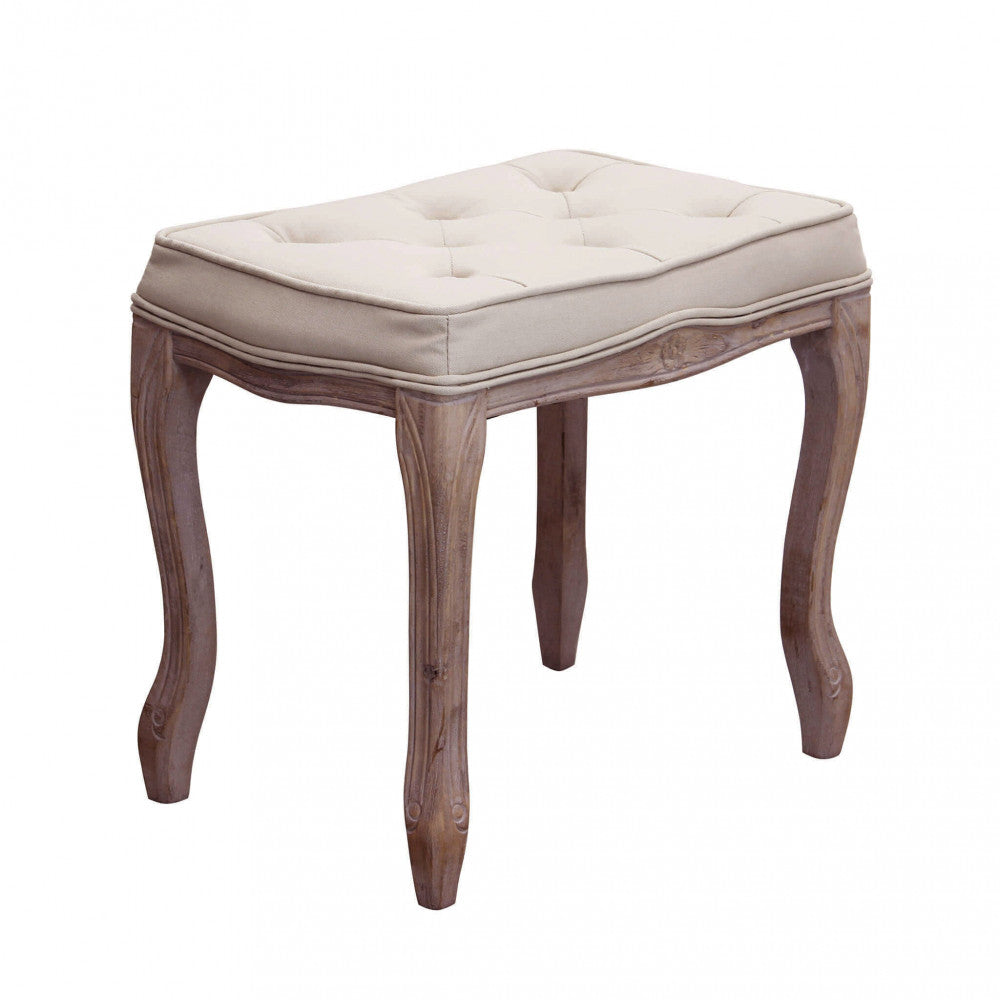 MARLY FABRIC STOOL. Dimensions: 50 x 36 x 47 cm h.