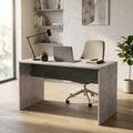SCRIVANIA JOSIE GRIGIO EFFETTO CEMENTO. Scrivania in legno GIRGIO EFFETTO CEMENTO Dimensioni: cm 138,5 x 68 x 75 h.