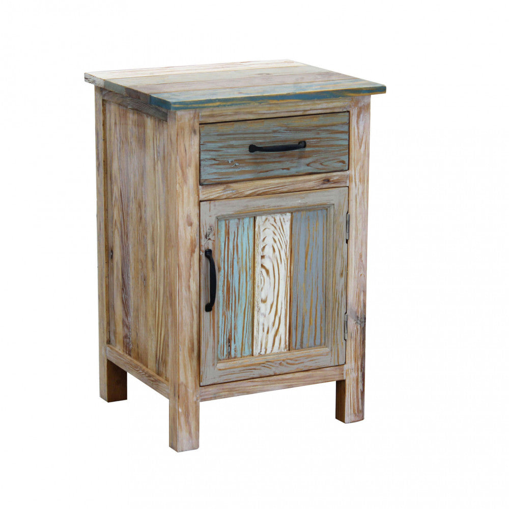 MOBILE REYNOLD. Mobile con 1 cassetto e 1 anta in legno colorato Dimensioni: cm 45 x 40 x 68 h.