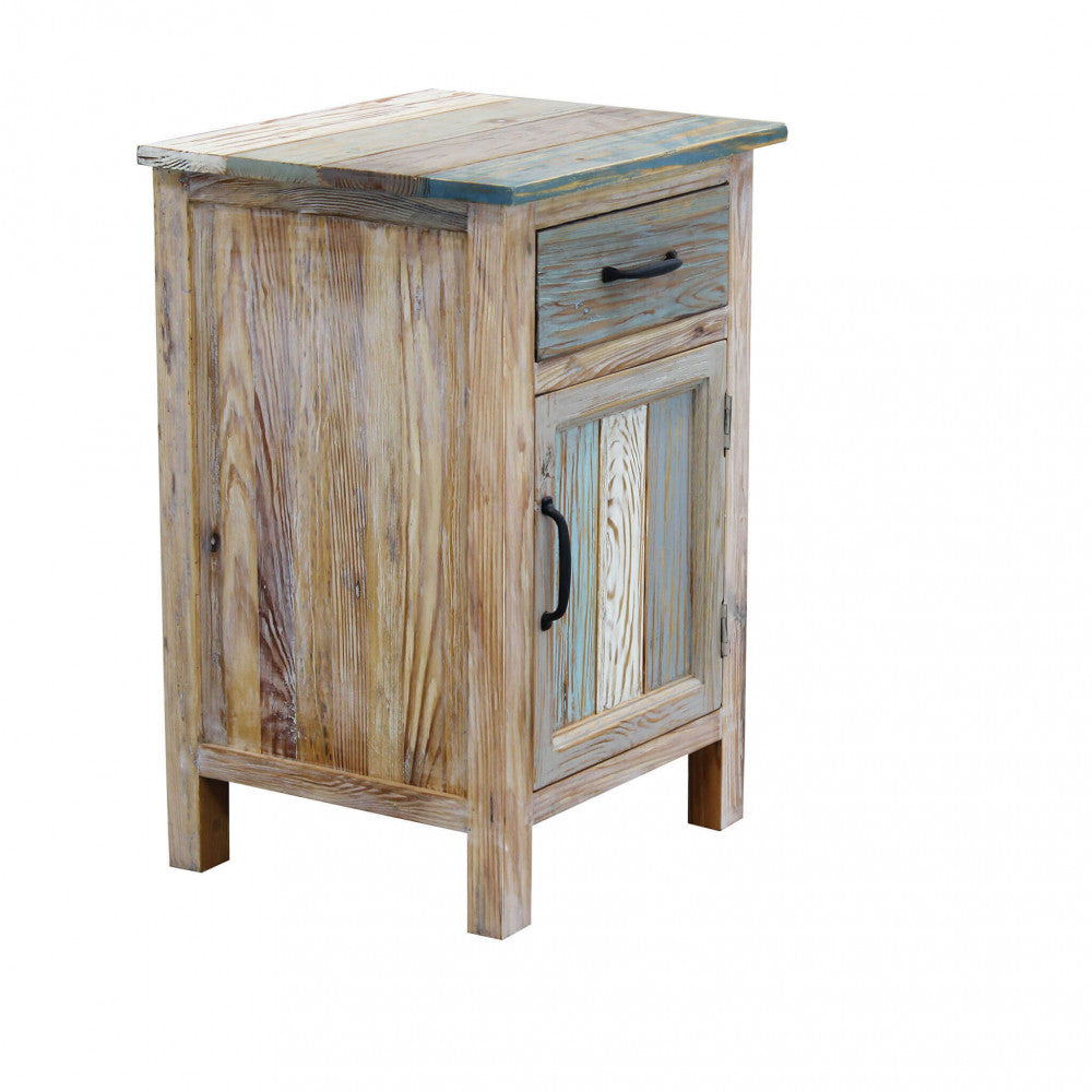 MOBILE REYNOLD. Mobile con 1 cassetto e 1 anta in legno colorato Dimensioni: cm 45 x 40 x 68 h.