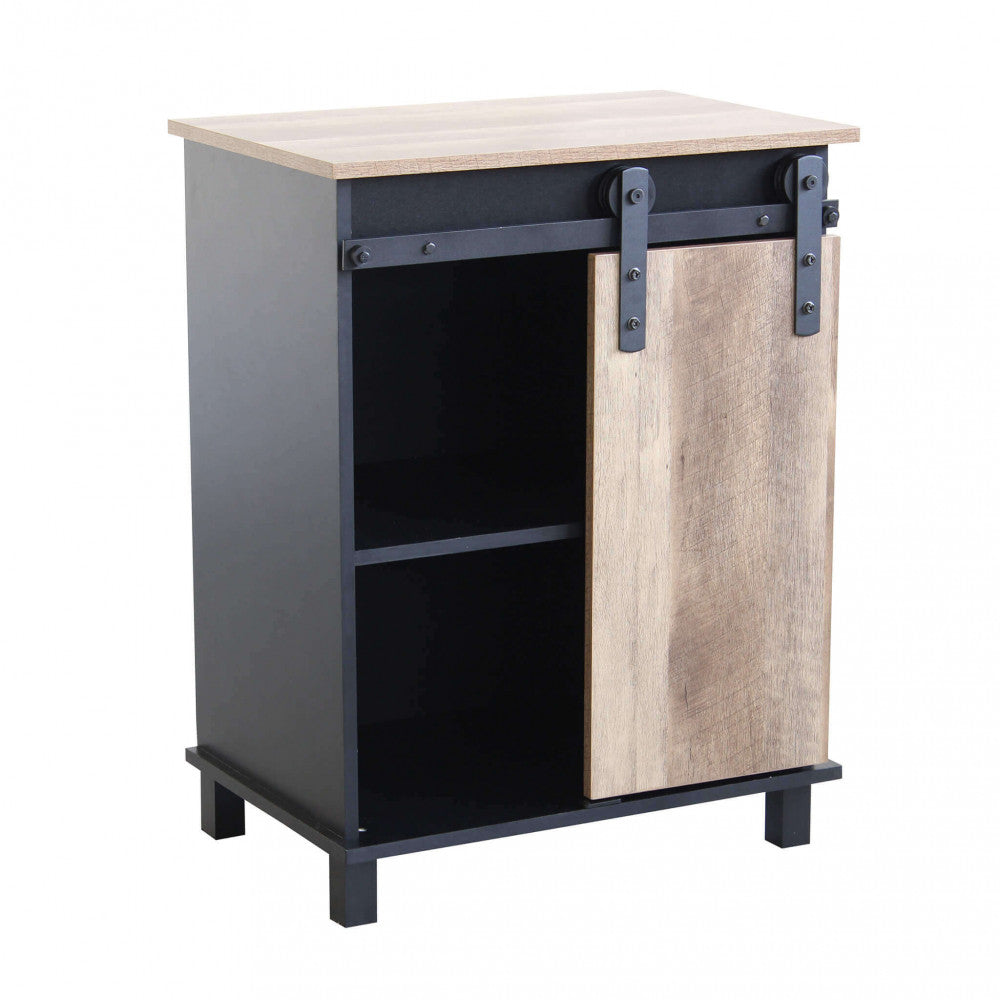 MOBILE IN LEGNO E FERRO XAVIER. Mobile con 1 anta scorrevole in legno Dimensioni: cm 60 x 40 x 78 h.