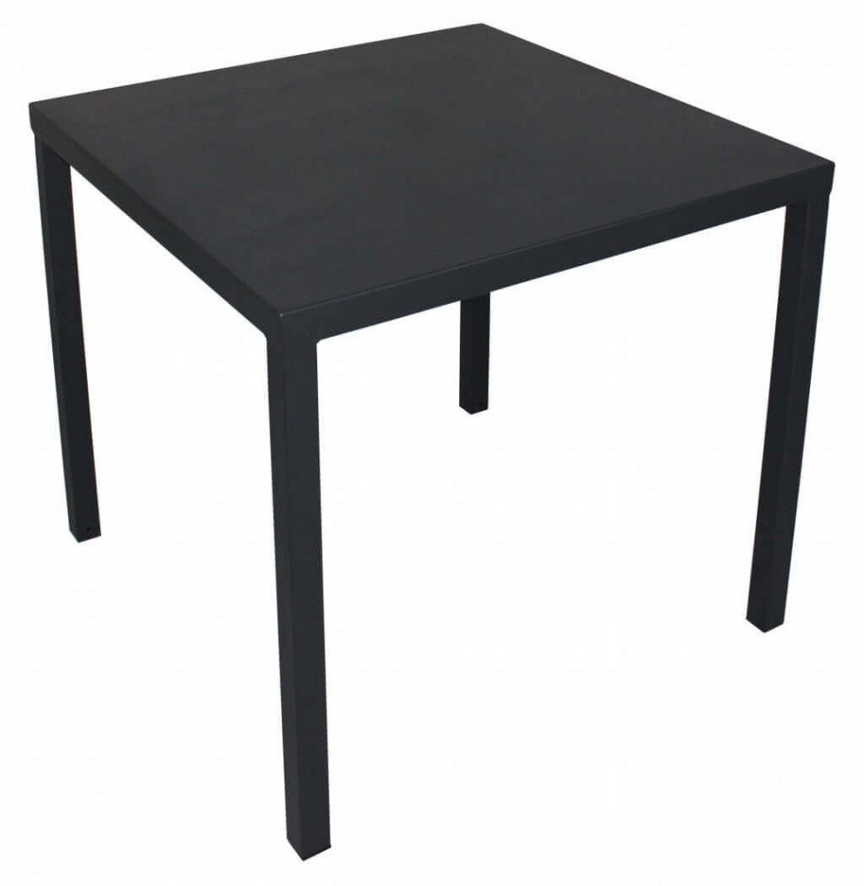 MANCHESTER TABLE 80 x 80 STACKABLE. Metal tubes 40 x 40 x 1 mm, powder coated. Dimensions: 80 x 80 x 73 cm. Garden Furniture