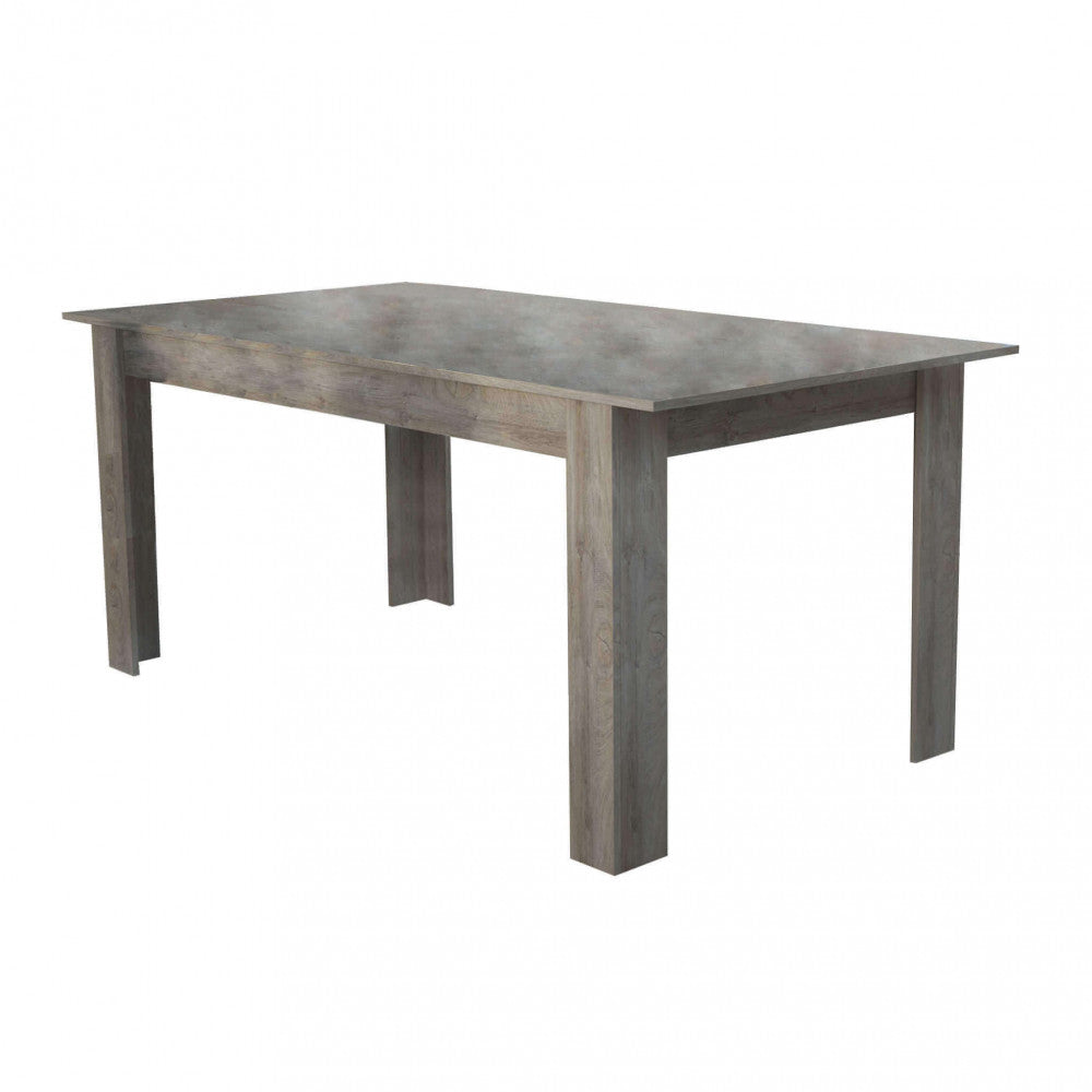 GEMMA LIGHT OAK TABLE. Light oak wooden table. Dimensions: 160/200 cm x 90 x 75 cm. Garden furniture.