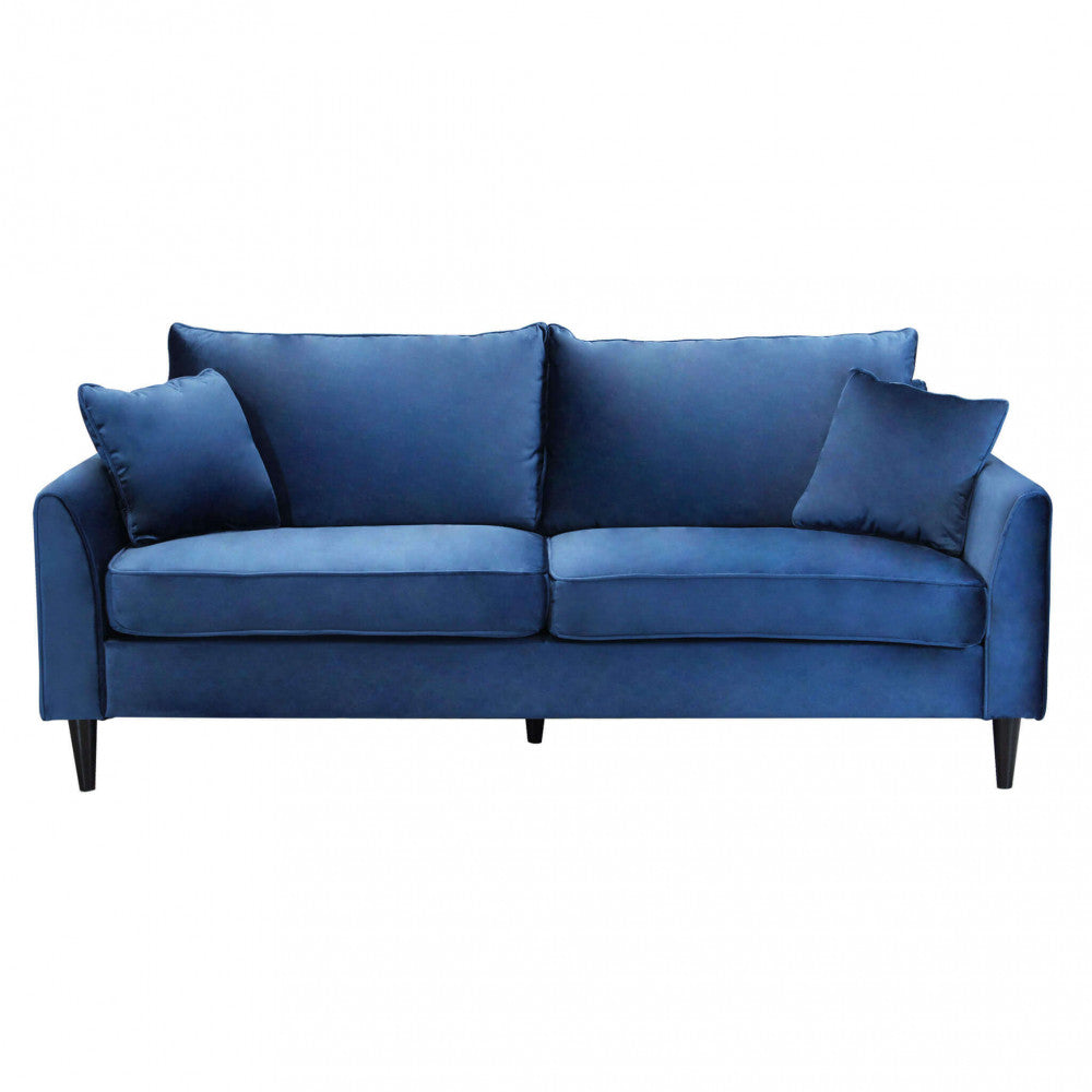 CHANDLER 3-SEAT SOFA. Sofa in TAUPE, BORDEAUX, GREY or BLUE velvet. Dimensions: 196 x 81 x 89 h cm.
