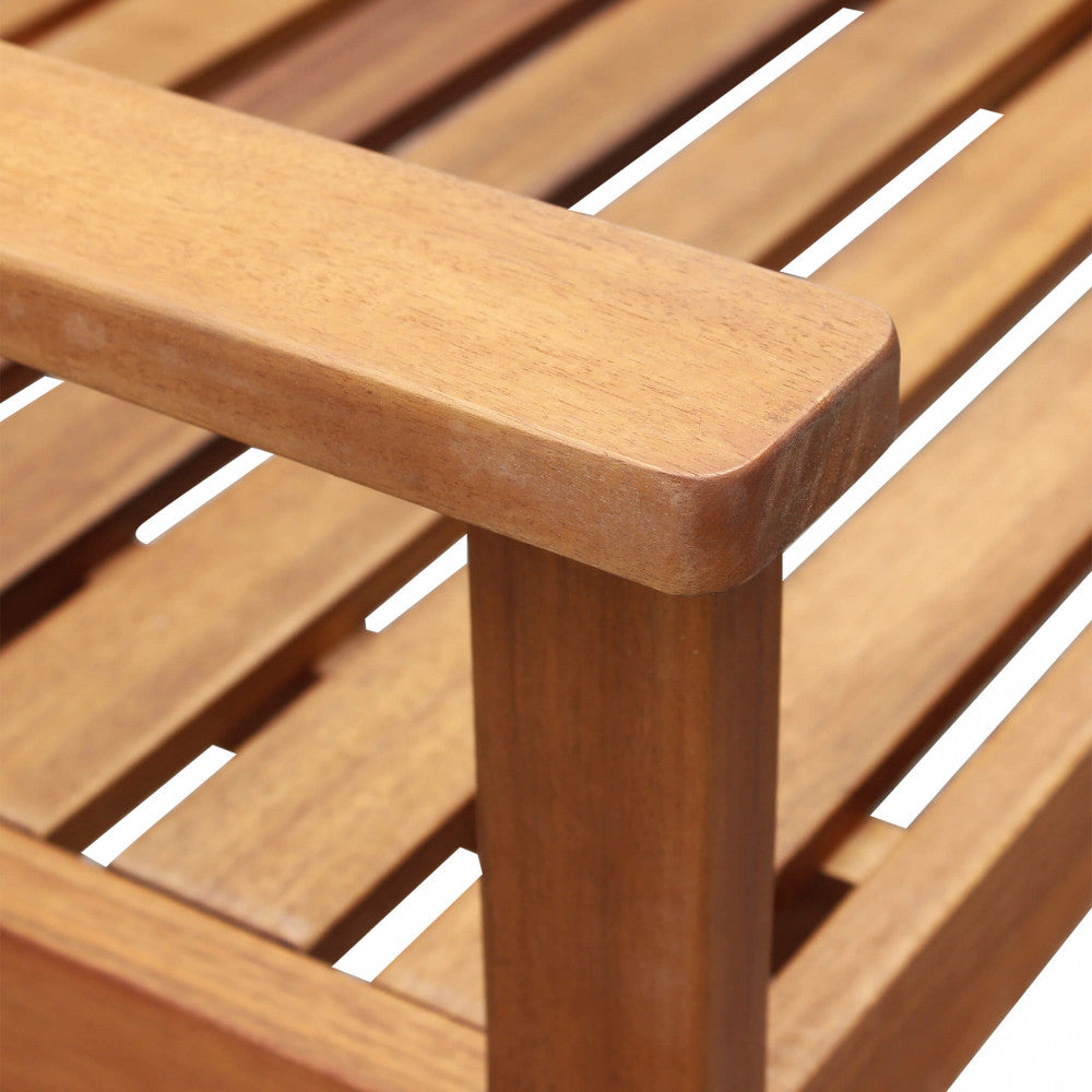 PANCA MINERVA 2 P. Legno di Acacia massiccio spessore 25 mm Dimensioni: cm 135 x 59 x 85 h. Arredo Giardino