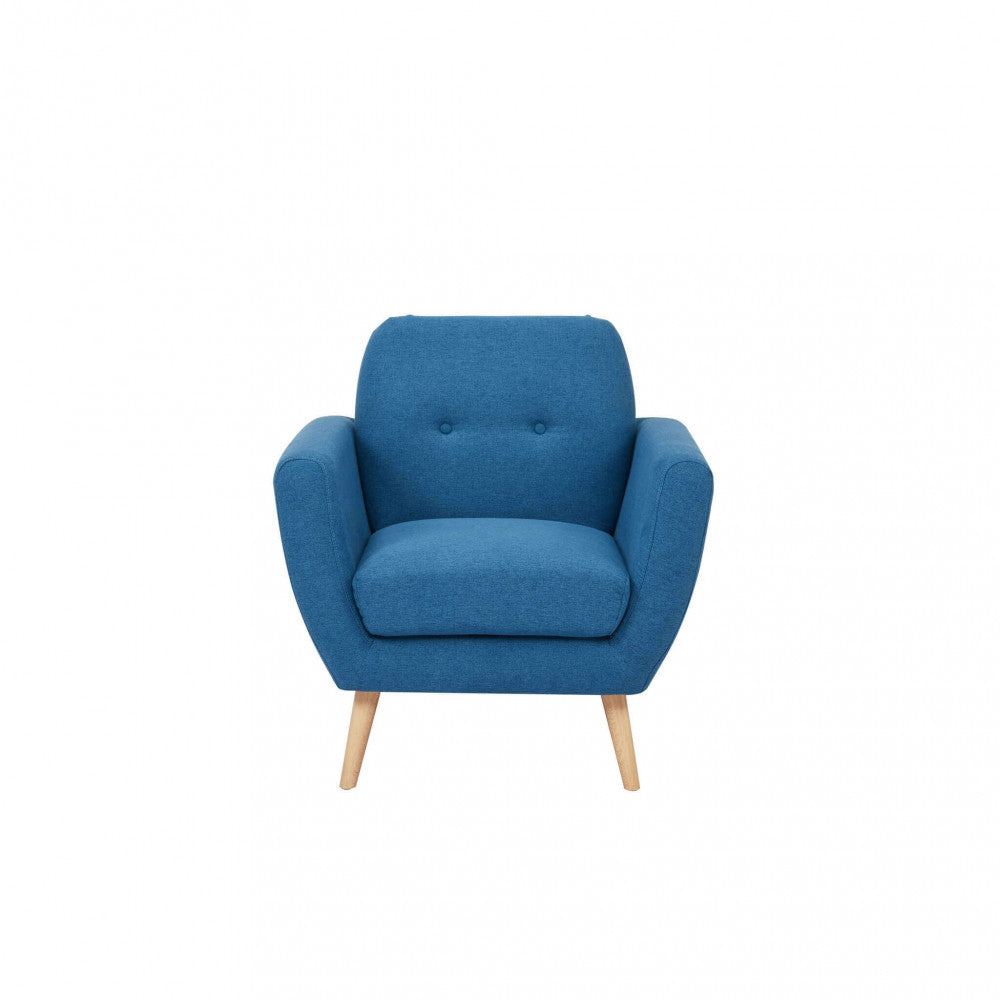 POLTRONA BURTON. Poltrona GRIGIO CHIARO, GRIGIO SCURO o BLU con bottoni e gambe in polipropilene Dimensioni: cm 84 x 79 x 86 h.