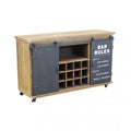MOBILE IN LEGNO EDMOND. Mobile con 13 ripiani, e 2 ante scorrevoli Dimensioni: cm 123 x 41 x 74 h. Arredo Giardino