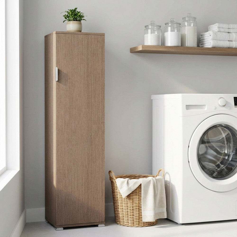 PORTASCOPE ELEA ROVERE GRIGIO. Dimensioni: cm 40 x 33 x 151 h.