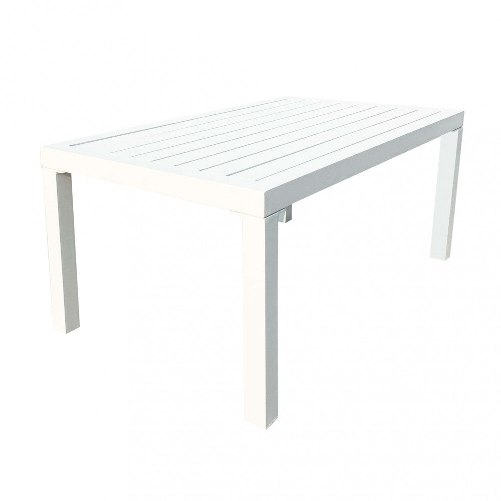 HELSINKI 2-SEAT LOUNGE WITH CUSHIONS. Aluminum frame in WHITE or ANTHRACITE or DOVE GREY or TAUPE. 10 cm polyester cushions. Dimensions: D.128x77x79/P.68x77x797T.51.5x95x46. Garden Furniture